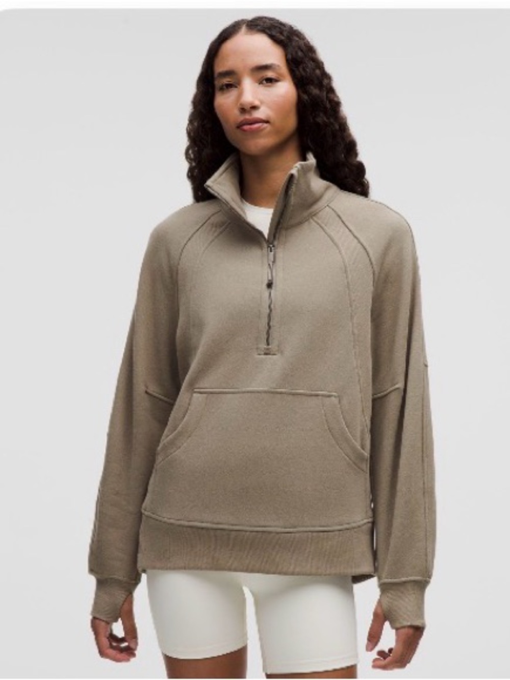 lululemon Oversized Funnel Neck Half Zip Long